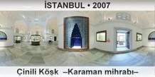 STANBUL inili Kk  Karaman mihrab