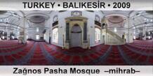 TURKEY • BALIKESİR Zağnos Pasha Mosque  –Mihrab–