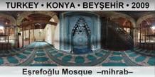 TURKEY • KONYA • BEYŞEHİR Eşrefoğlu Mosque  –Mihrab–
